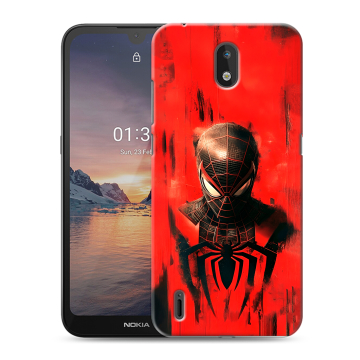 Силиконовый чехол на Nokia 1.3 с принтом человек паук spiderman Силиконовый чехол на Nokia 1.3 с принтом человек паук spiderman