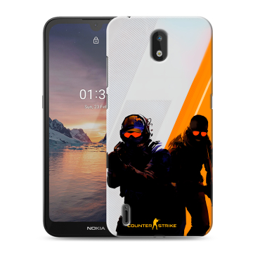 Силиконовый чехол на Nokia 1.3 с принтом Контер страйк Counter strike