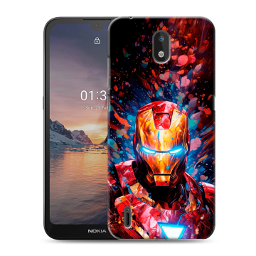Силиконовый чехол на Nokia 1.3 с принтом Железный человек Ironman Силиконовый чехол на Nokia 1.3 с принтом Железный человек Ironman