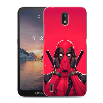 Силиконовый чехол на Nokia 1.3 с принтом Дедпул Deadpool