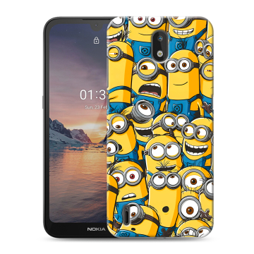Силиконовый чехол на Nokia 1.3 с принтом Миньоны Силиконовый чехол на Nokia 1.3 с принтом Миньоны