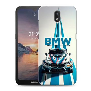 Силиконовый чехол на Nokia 1.3 с принтом БМВ BMW Силиконовый чехол на Nokia 1.3 с принтом БМВ BMW