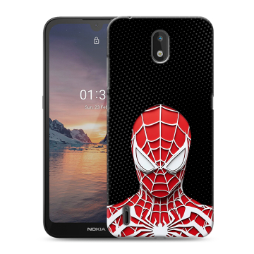 Силиконовый чехол на Nokia 1.3 с принтом человек паук spiderman