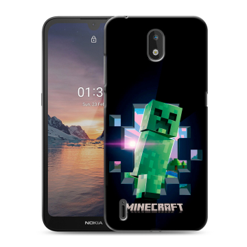 Силиконовый чехол на Nokia 1.3 с принтом Майнкрафт Minecraft Силиконовый чехол на Nokia 1.3 с принтом Майнкрафт Minecraft