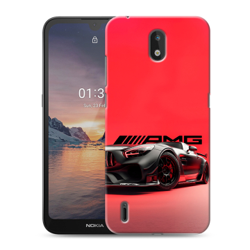 Силиконовый чехол на Nokia 1.3 с принтом Мерседес Mercedes AMG