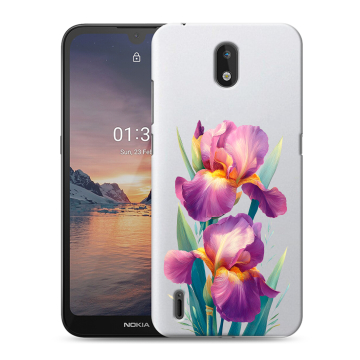 Силиконовый чехол на Nokia 1.3 с принтом Цветы орхидеи