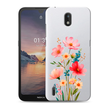 Силиконовый чехол на Nokia 1.3 с принтом Цветы