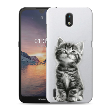 Силиконовый чехол на Nokia 1.3 с принтом Котенок Силиконовый чехол на Nokia 1.3 с принтом Котенок