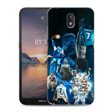 Силиконовый чехол на Nokia 1.3 с принтом Реал Роналдо