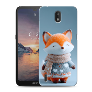 Силиконовый чехол на Nokia 1.3 с принтом Лиса