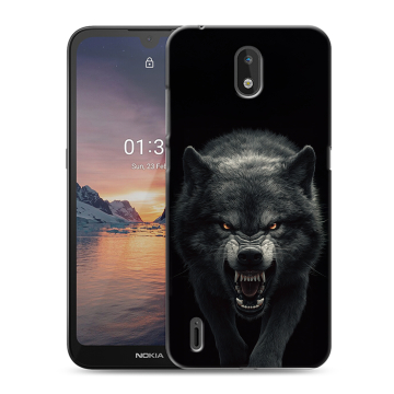 Силиконовый чехол на Nokia 1.3 с принтом Волк Силиконовый чехол на Nokia 1.3 с принтом Волк