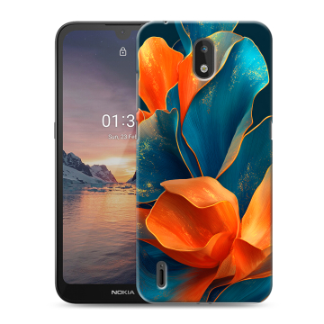 Силиконовый чехол на Nokia 1.3 с принтом Цветы