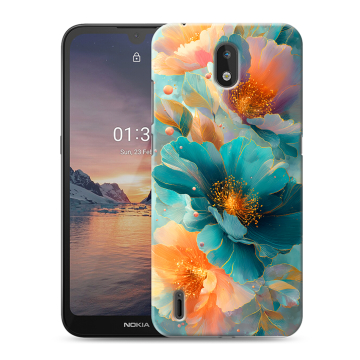 Силиконовый чехол на Nokia 1.3 с принтом Цветы Силиконовый чехол на Nokia 1.3 с принтом Цветы