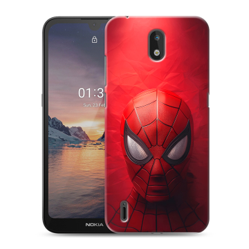 Силиконовый чехол на Nokia 1.3 с принтом Spiderman Человек паук Силиконовый чехол на Nokia 1.3 с принтом Spiderman Человек паук