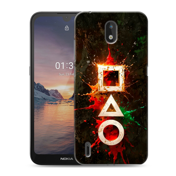 Силиконовый чехол на Nokia 1.3 с принтом Squid Game Игра кальмара Силиконовый чехол на Nokia 1.3 с принтом Squid Game Игра кальмара
