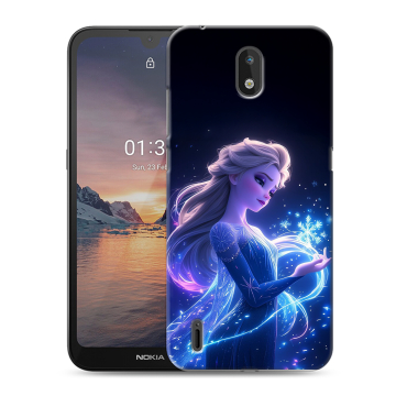Силиконовый чехол на Nokia 1.3 с принтом Холодное сердце Frozen Силиконовый чехол на Nokia 1.3 с принтом Холодное сердце Frozen