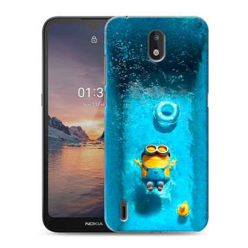Силиконовый чехол на Nokia 1.3 с принтом Миньоны
