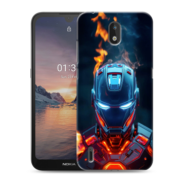 Силиконовый чехол на Nokia 1.3 с принтом IronMan Железный человек