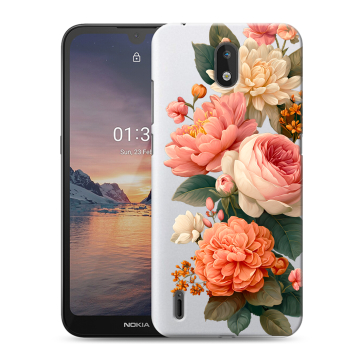 Силиконовый чехол на Nokia 1.3 с принтом цветы