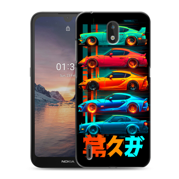 Силиконовый чехол на Nokia 1.3 с принтом машины тачки
