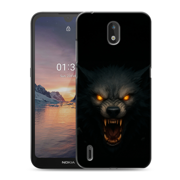 Силиконовый чехол на Nokia 1.3 с принтом Волк