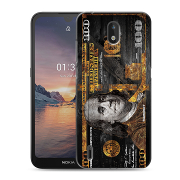 Силиконовый чехол на Nokia 1.3 с принтом Доллар деньги Силиконовый чехол на Nokia 1.3 с принтом Доллар деньги