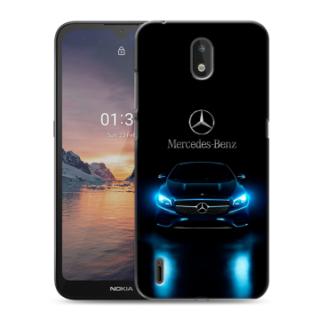 Силиконовый чехол на Nokia 1.3 с принтом Mercedes Мерседес Силиконовый чехол на Nokia 1.3 с принтом Mercedes Мерседес