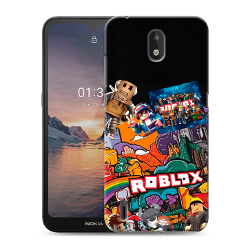 Силиконовый чехол на Nokia 1.3 с принтом Roblox Роблокс Силиконовый чехол на Nokia 1.3 с принтом Roblox Роблокс