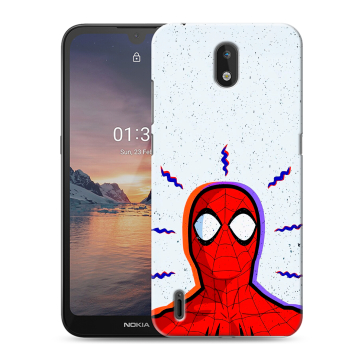 Силиконовый чехол на Nokia 1.3 с принтом Spiderman Человек паук