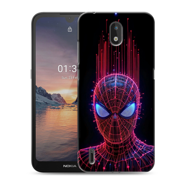 Силиконовый чехол на Nokia 1.3 с принтом Spiderman Человек паук Силиконовый чехол на Nokia 1.3 с принтом Spiderman Человек паук