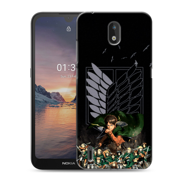 Силиконовый чехол на Nokia 1.3 с принтом Атака титанов Силиконовый чехол на Nokia 1.3 с принтом Атака титанов