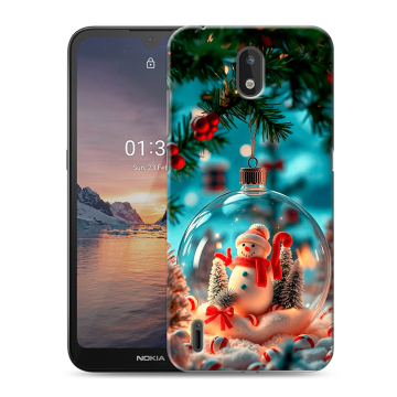 Силиконовый чехол на Nokia 1.3 с принтом Новый год