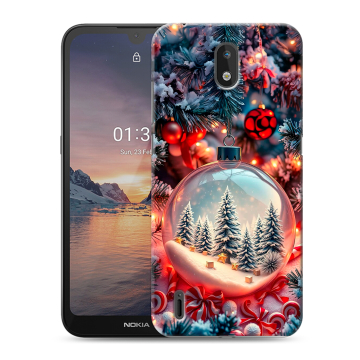 Силиконовый чехол на Nokia 1.3 с принтом Новый год