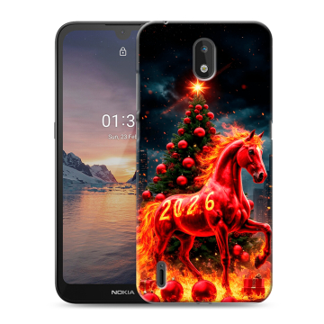 Силиконовый чехол на Nokia 1.3 с принтом Новый год
