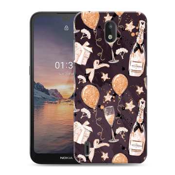 Силиконовый чехол на Nokia 1.3 с принтом Новый год