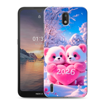 Силиконовый чехол на Nokia 1.3 с принтом Новый год