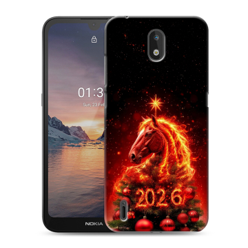 Силиконовый чехол на Nokia 1.3 с принтом Новый год Силиконовый чехол на Nokia 1.3 с принтом Новый год