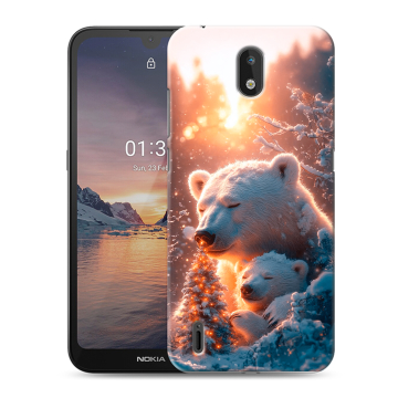 Силиконовый чехол на Nokia 1.3 с принтом Новый год