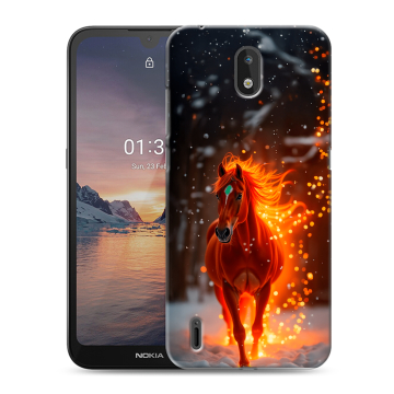 Силиконовый чехол на Nokia 1.3 с принтом Новый год