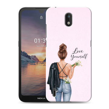 Силиконовый чехол на Nokia 1.3 с принтом женский Силиконовый чехол на Nokia 1.3 с принтом женский
