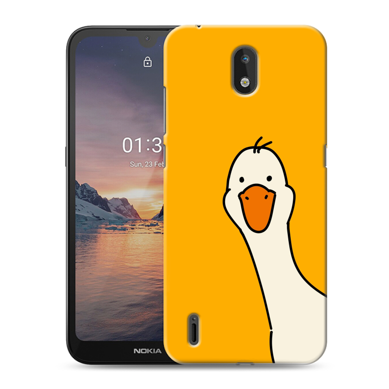Силиконовый чехол на Nokia 1.3 с принтом Утка Силиконовый чехол на Nokia 1.3 с принтом Утка