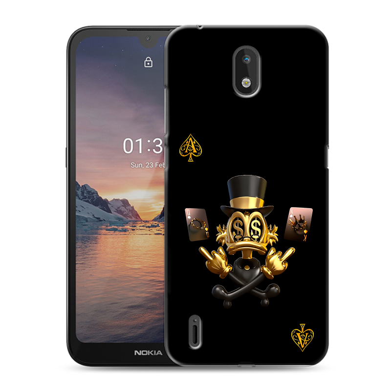 Силиконовый чехол на Nokia 1.3 с принтом Золотой скрудж макдак Силиконовый чехол на Nokia 1.3 с принтом Золотой скрудж макдак