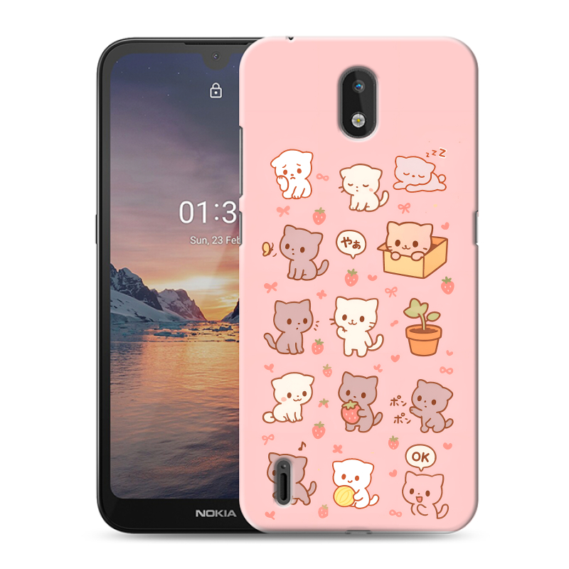 Силиконовый противоударный чехол на Nokia 1.3 с принтом Hello Kitty Хелоу Кити Силиконовый противоударный чехол на Nokia 1.3 с принтом Hello Kitty Хелоу Кити