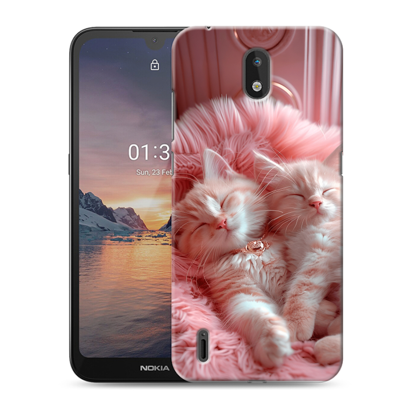 Силиконовый чехол на Nokia 1.3 с принтом котята котики Силиконовый чехол на Nokia 1.3 с принтом котята котики