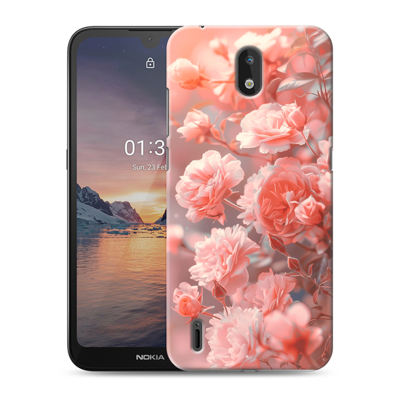 Силиконовый чехол на Nokia 1.3 с принтом Розы цветы Силиконовый чехол на Nokia 1.3 с принтом Розы цветы