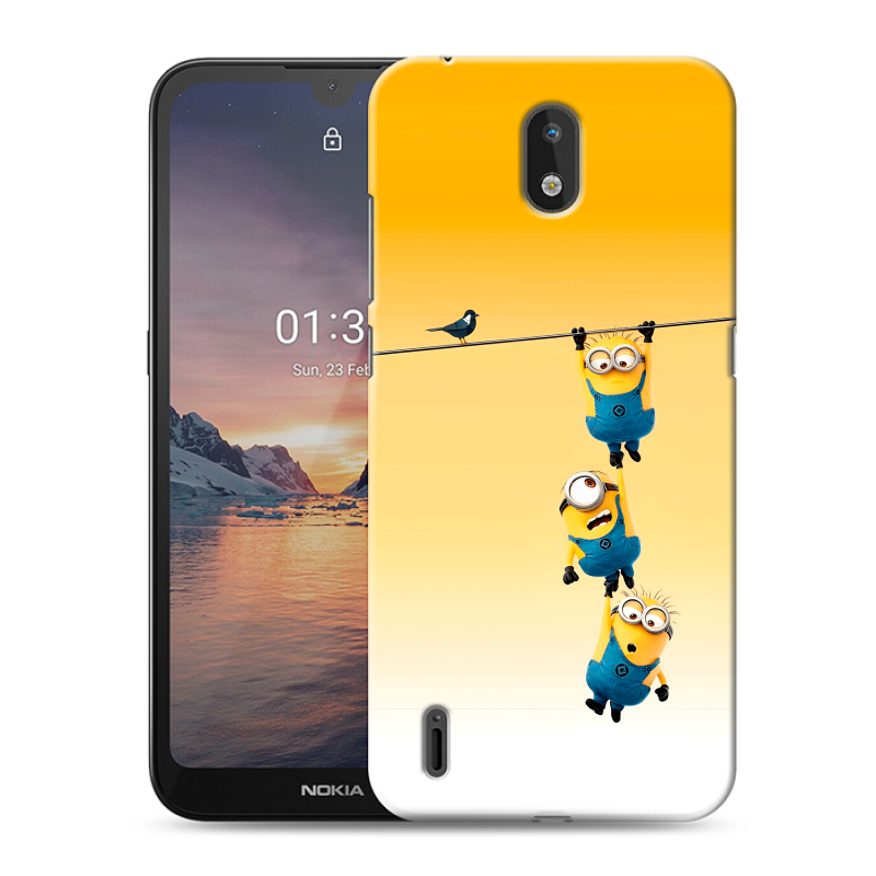 Силиконовый чехол на Nokia 1.3 с принтом Миньоны Силиконовый чехол на Nokia 1.3 с принтом Миньоны