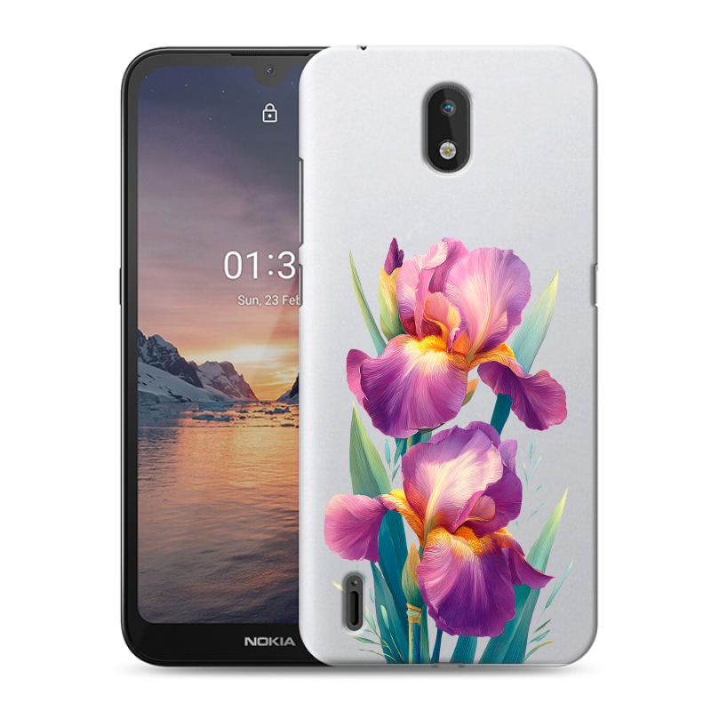 Силиконовый чехол на Nokia 1.3 с принтом Цветы орхидеи Силиконовый чехол на Nokia 1.3 с принтом Цветы орхидеи