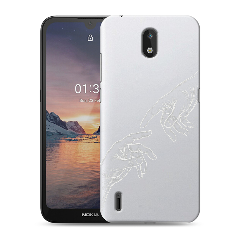 Силиконовый противоударный чехол на Nokia 1.3 с принтом Сотворение мира Силиконовый противоударный чехол на Nokia 1.3 с принтом Сотворение мира