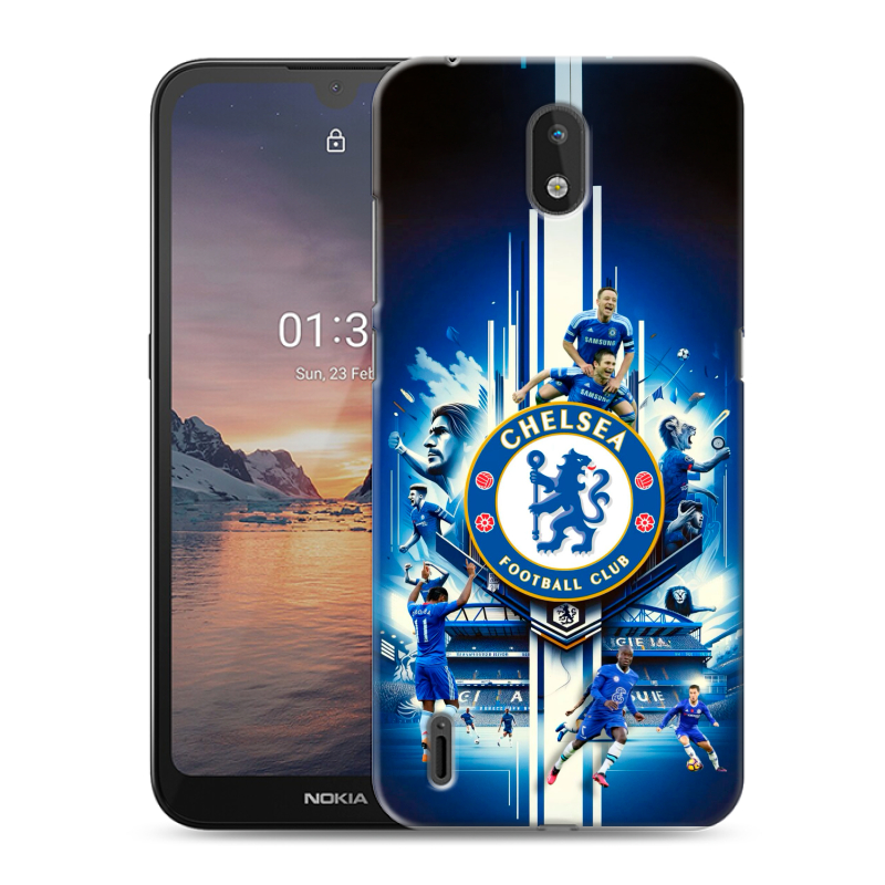 Силиконовый чехол на Nokia 1.3 с принтом Chelsea Челси Силиконовый чехол на Nokia 1.3 с принтом Chelsea Челси