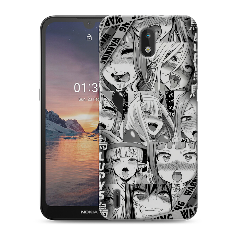 Силиконовый чехол на Nokia 1.3 с принтом Ahegao Ахегао Аниме Силиконовый чехол на Nokia 1.3 с принтом Ahegao Ахегао Аниме